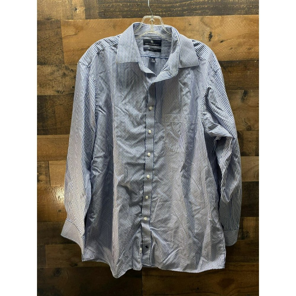 Hart Schaffner Marx Men's Long Sleeve Button Up Size 17x35‎